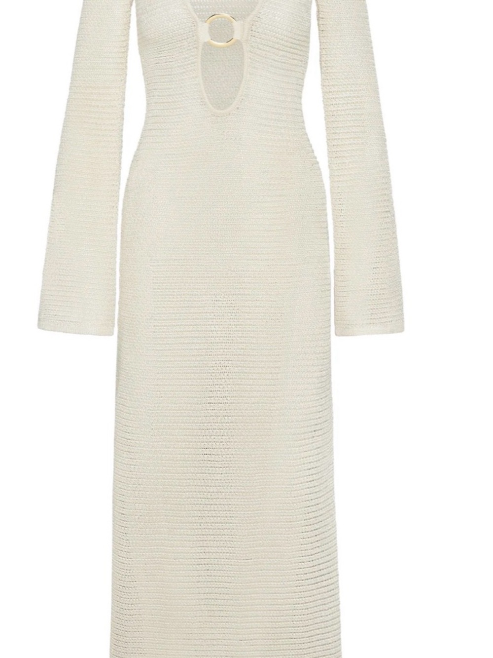 MONTEGO DRESS - IVORY SHINY TREBLE KNIT - Picture 2 of 5